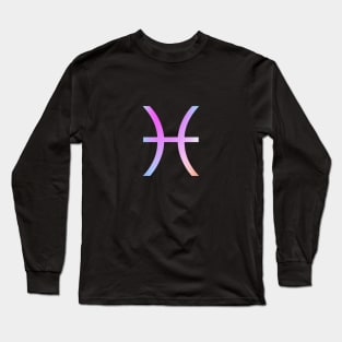 pisces colorful aura Long Sleeve T-Shirt